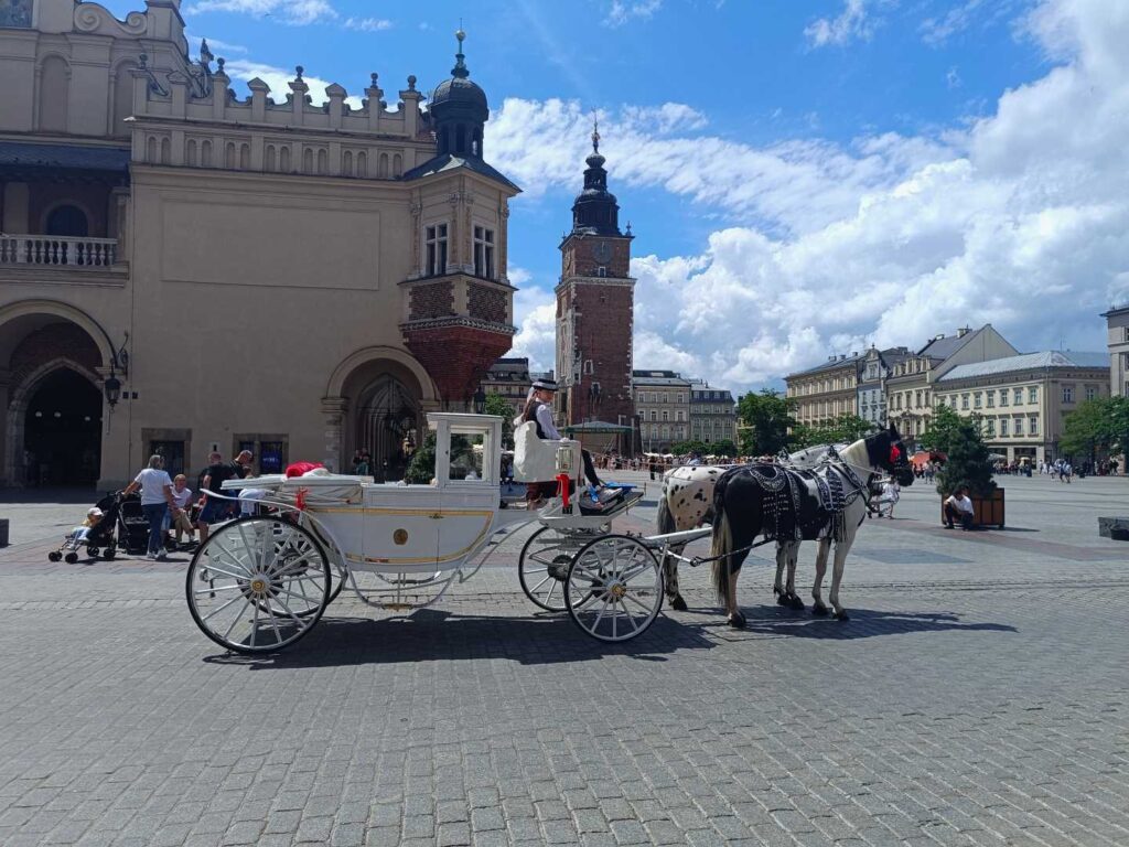 Kraków - dorożka z rynku.