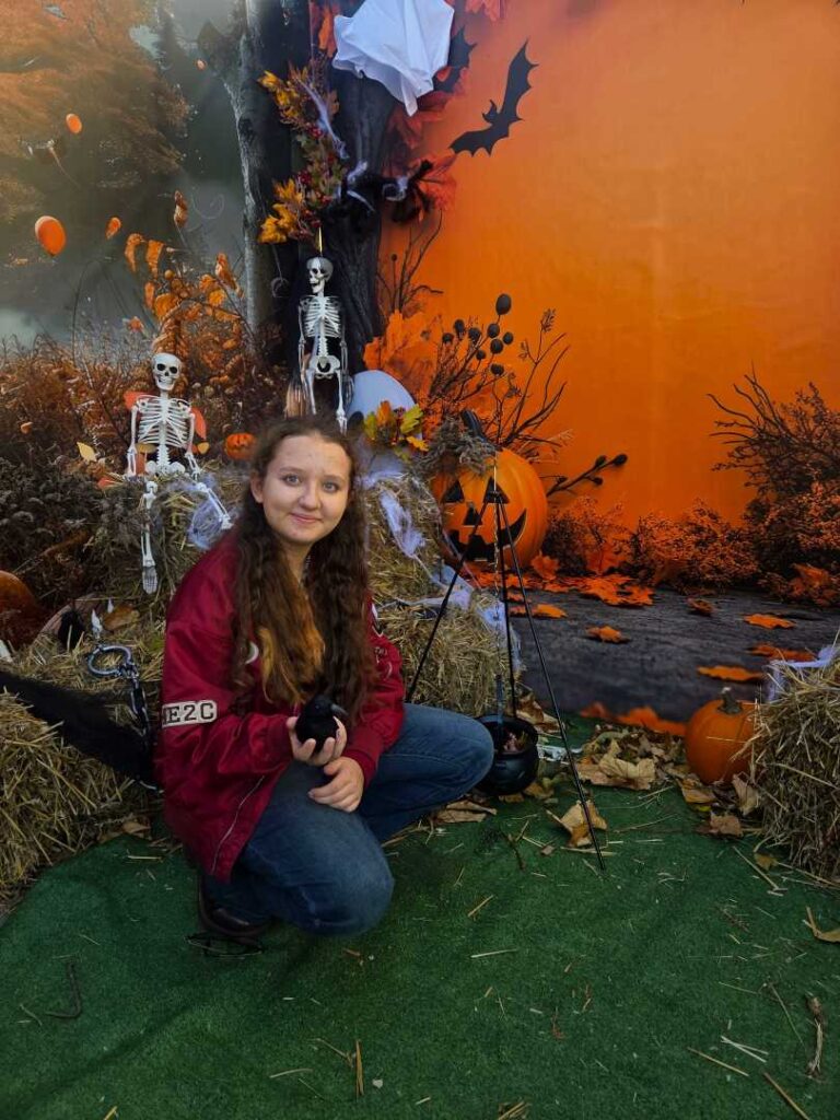 Halloweenowa ścianka